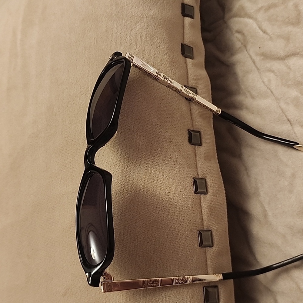 Brighton Silver and Black Glasses with Sleek Frame and Dark Lenses No Scratches!